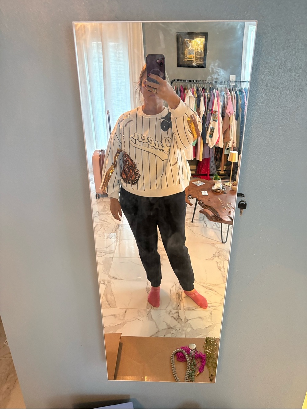 Queen Of Sparkles queen batter up sweatshirt - Picture 4 of 4